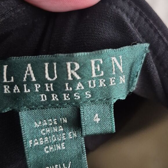 Ralph Lauren Black Ruffled Dress - Picture 2 of 16